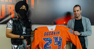 Diljit Dosanjh sells out Edmonton concert & gets Oilers jersey